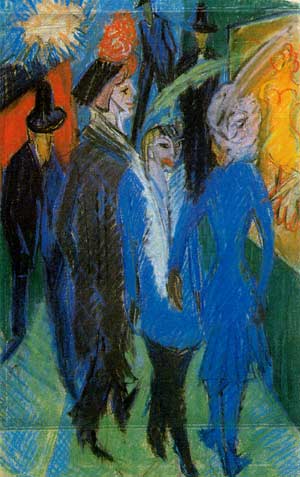 E. L. Kirchner: Strassenmdchen vor Schaufenster 1914