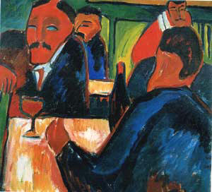 K. Schmidt-Rottluff: Weinstube 1913