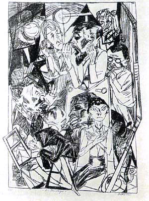 M. Beckmann: Die Ideologen 1919