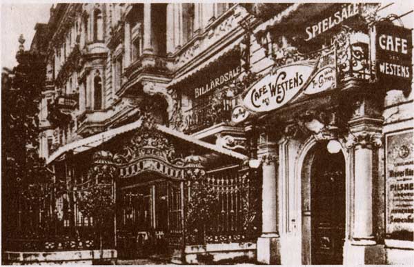 Caf "Grenwahn" um 1905